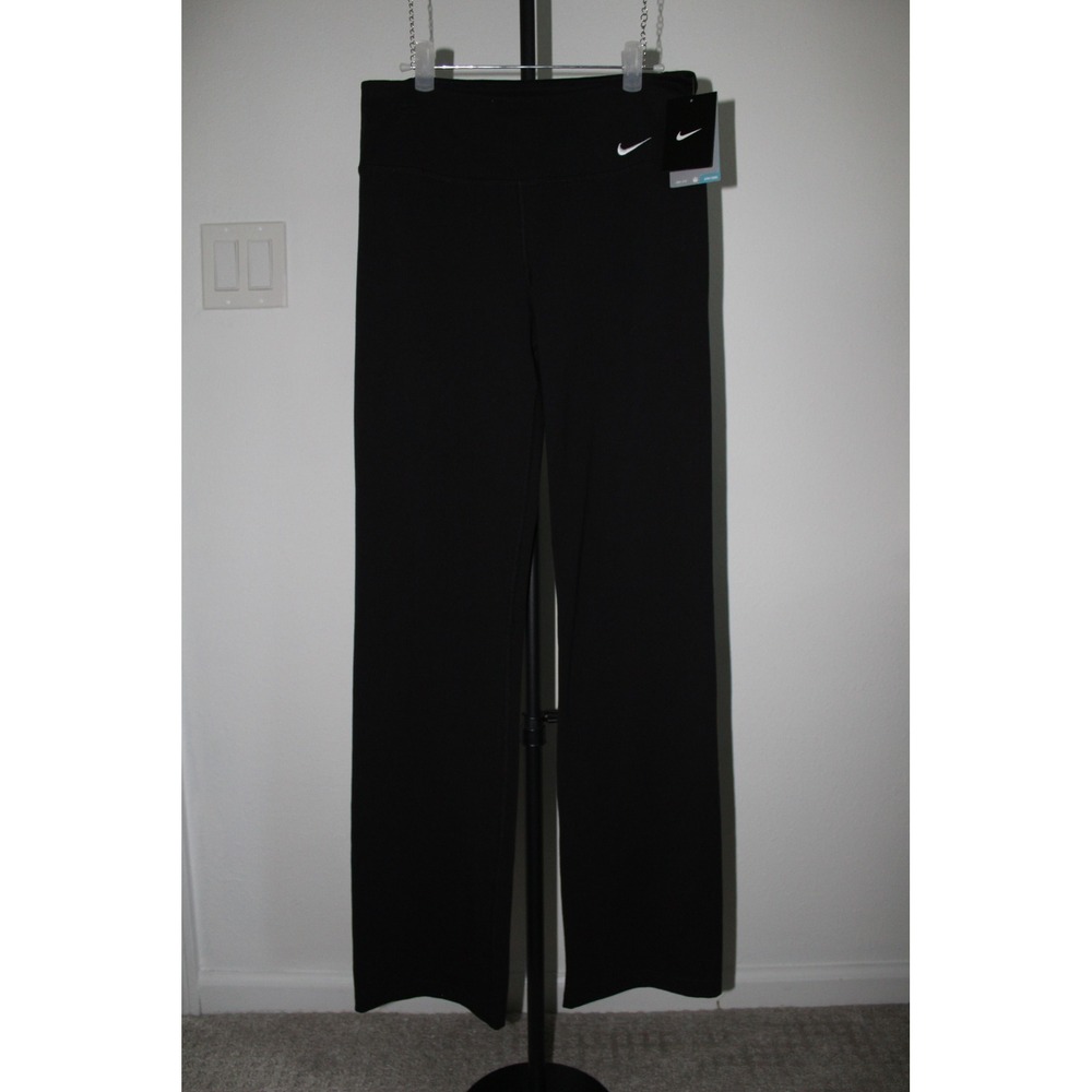 Nike Women's Training Pants‎ Black Straight Leg High Rise Size M NWT
